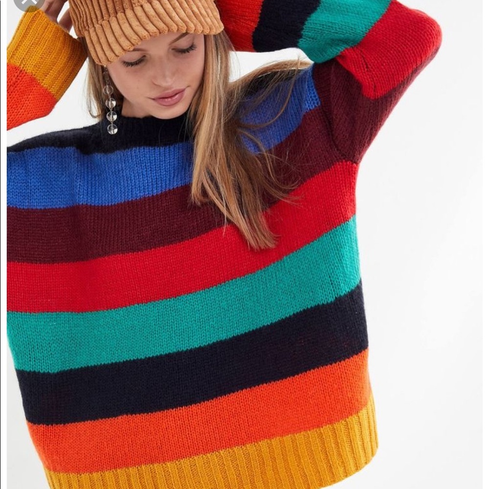 UO Bobby Boyfriend Striped Sweater Size SX